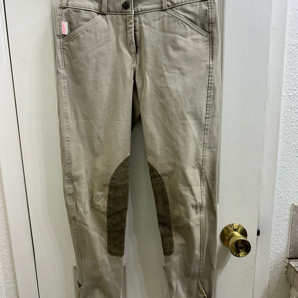 The Tailored sportsman tan Riding Breeches with Knee Patches